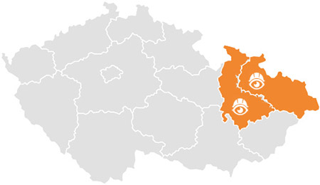 mapa cr